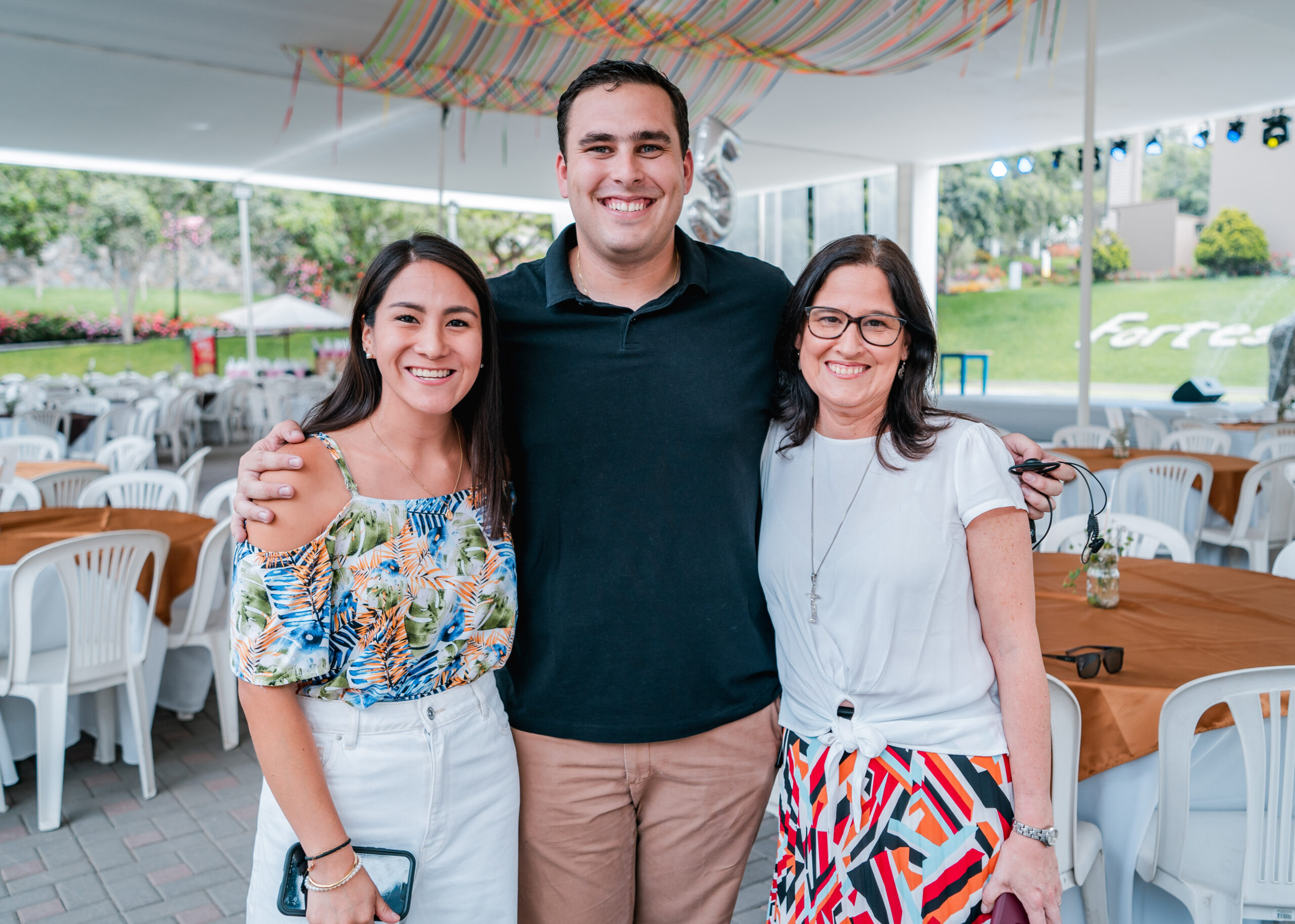 Alumni at a school event